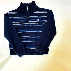 Nautica kids, boy sweater 2t new never worn color blue and white.